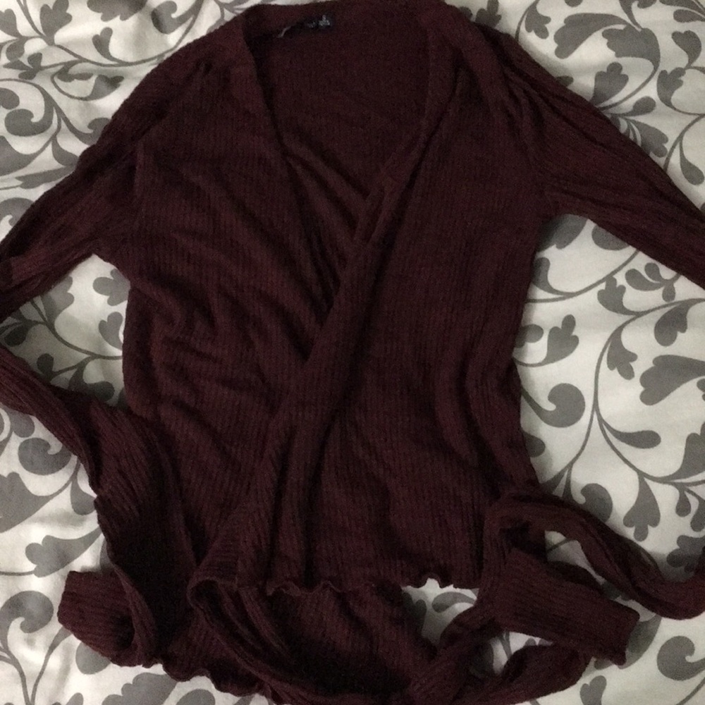 Wrap sweater